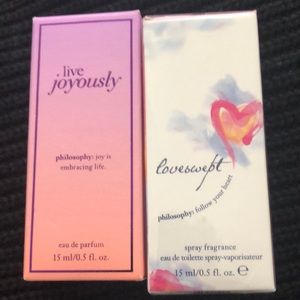 Philosophy Live Joyously and Loveswept spray Fragrance